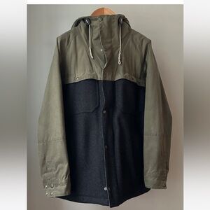 Filson x Burton wool and waxed canvas winter coat - Large